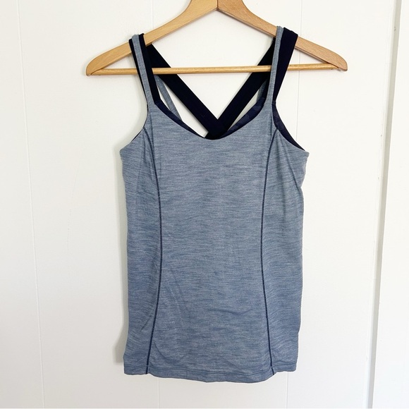 Lululemon Run For Gold Tank
Heathered Blue Denim / Deep Navy Size 8 - Picture 8 of 9
